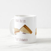 Mug Beurre d'arachide mignonne et sandwich à la gelée (Devant gauche)
