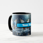 Mug Beurre de café de la natation (Devant gauche)