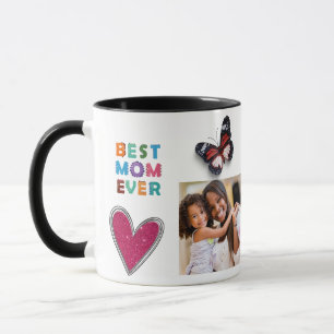 Mug Beurre de coeur mignon Meilleure maman Jamais Phot