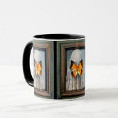 Mug Beurre de papillon à bordure noire NV2 (Devant gauche)