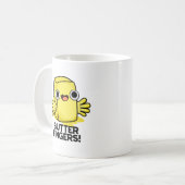 Mug Beurre Doigts Funny Beurre Alimentation Pun (Devant gauche)