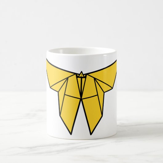 Mug Beurre d'origami jaune (Centre)