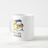 Mug Beurre Tard Que Jamais Drôle Pun Alimentaire (Devant gauche)