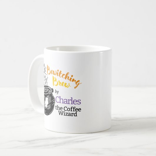 Mug Bewitching Brew Wizard Funny Personnalisable (Devant gauche)