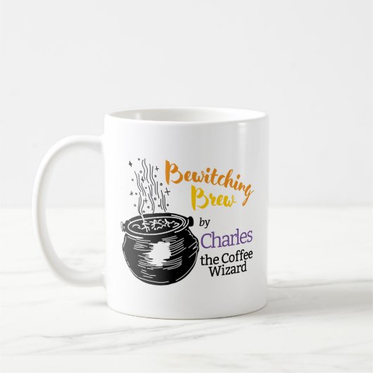 Mug Bewitching Brew Wizard Funny Personnalisable (Gauche)