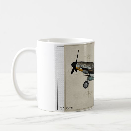Mug bf-109 blanc 1 (Gauche)
