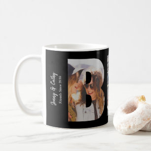 Mug BFF Best Friends Forever 3 Photo Collage Black