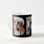 Mug BFF Best Friends Forever 3 Photo Collage noir (Devant gauche)