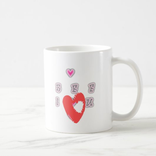 Mug BFF. Best Friends Forever : I Love You Art Print (Droite)