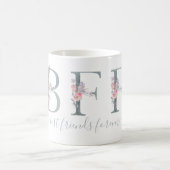 Mug BFF Best Friends Forever Photo Typographie moderne (Centre)