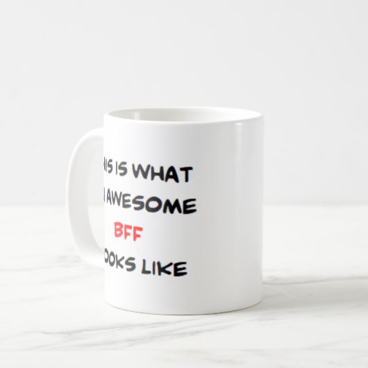 Mug bff, génial (Devant gauche)