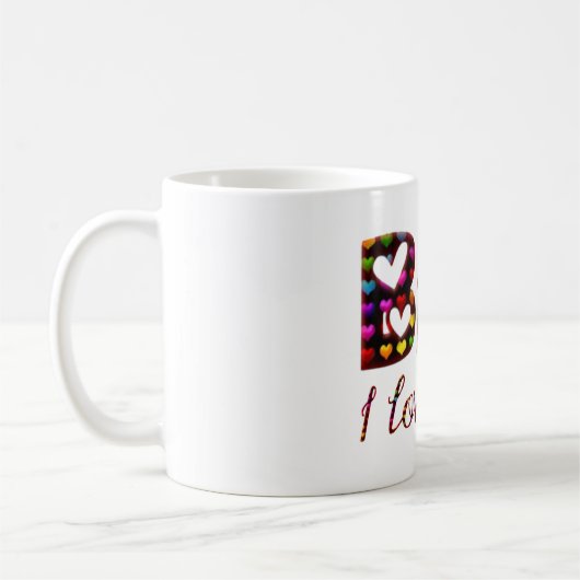 Mug BFF I Lote Coeur mignon Typographie Amitié (Gauche)