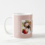Mug BFF Photo Collage Chic Tendance Poids Rose Besties (Gauche)