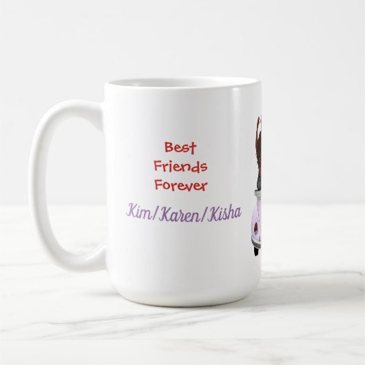 Mug BFF trois femmes noires (Gauche)