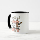 Mug BFF vache meilleurs amis pour toujours amis amis (Devant gauche)