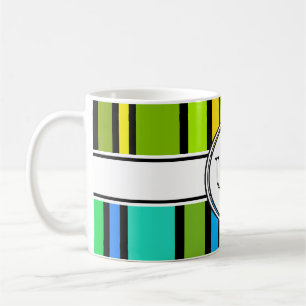 Mug BG Stripes couleur Motif + votre texte et votre do