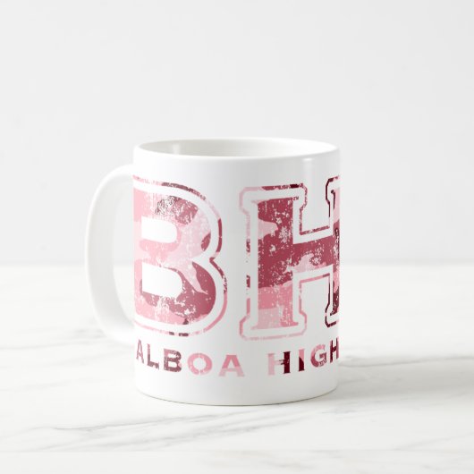 Mug BHS Texturé (rose camo) (Devant gauche)