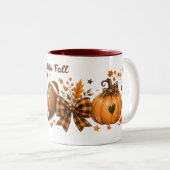 Mug bi-ton Hello automne (Devant droit)