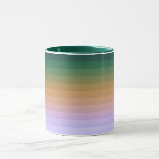 Mug Bi vert pâle pâle vert pâle gris foncé (Centre)