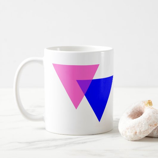 Mug Biangles Fierté Bisexuelle (Avec donut)