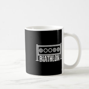 Mug Biathlon Cible Ski Compétition Biathlète Tir