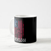 Mug Biathlon du drapeau américain (Devant gauche)