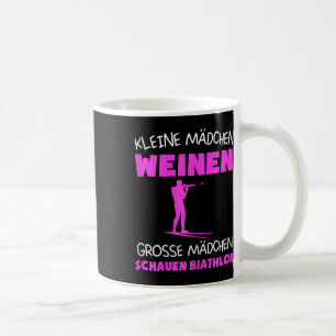 Mug Biathlon féminin Ski Biathlet Sports d'hiver Cadea