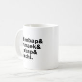 Mug Bibimbap & Chimaek & Gimbap & Kimchi. Nourriture c (Devant gauche)