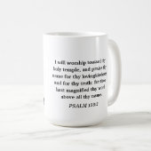 Mug Bible Believer Psaumes Écriture Verse (Devant droit)