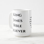 Mug Bible Believer Psaumes Écriture Verse (Devant gauche)