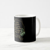 Mug Bible chrétien Citation Verse Psaume 23 6 (Devant droit)