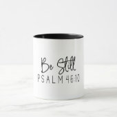 Mug Bible chrétienne Verse/Be Still Psalm 46:10 (Centre)