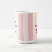 Mug Bible de fille en lecture Rose Typographie de foi (Centre)
