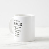 Mug Bible - instruction de base avant de laisser la (Devant gauche)