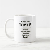 Mug Bible - instruction de base avant de laisser la (Gauche)