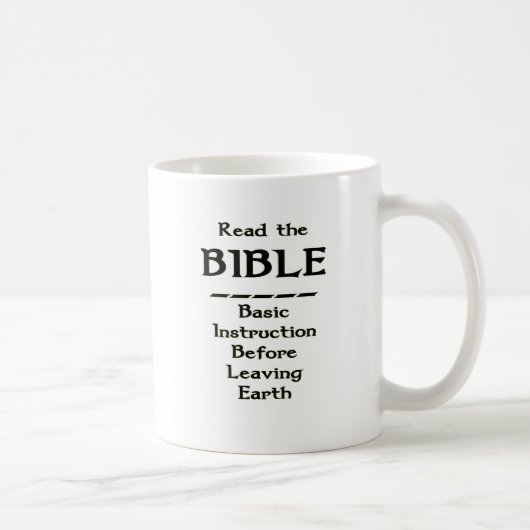Mug Bible - instruction de base avant de laisser la (Droite)
