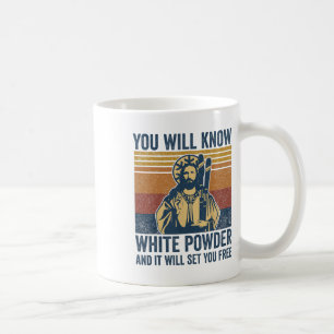 Mug Bible Jésus Parodie Ski Drôle Snowboard Po blanc