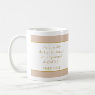 Mug Bible Verse Psaume 118:24 - Foi Mordern Christian