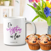 Mug Bible verset Faire tout en amour