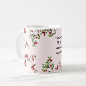 Mug Bible Verset Noël Canneberge Ornament (Devant gauche)