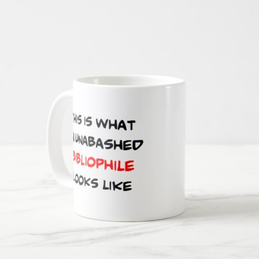 Mug bibliophile, non abonné (Devant gauche)