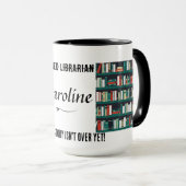 Mug Bibliothécaire à la retraite - mais l'histoire n'e (Devant droit)