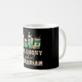 Mug Bibliothécaire chanceux de la Saint-Patrick (Devant droit)