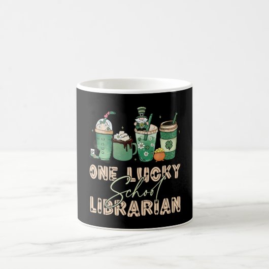 Mug Bibliothécaire chanceux de la Saint-Patrick (Centre)