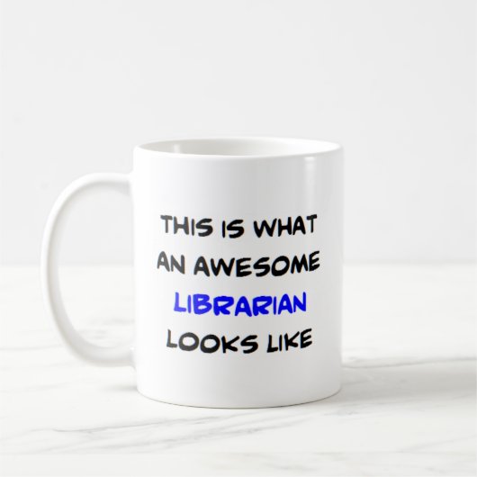 Mug bibliothécaire, génial (Gauche)