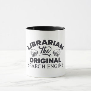 Mug Bibliothécaire Le Moteur de recherche original