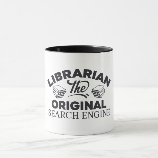 Mug Bibliothécaire Le Moteur de recherche original (Centre)
