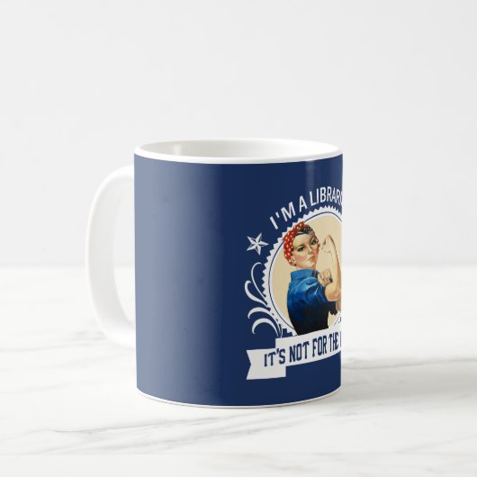 Mug Bibliothécaire - pas pour le faible (Devant gauche)