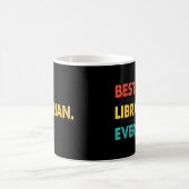 Mug Bibliothécaire Profession Rétro Meilleur bibliothé (Centre)