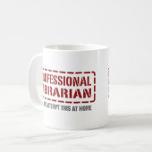 Mug Bibliothécaire professionnel (Devant gauche)